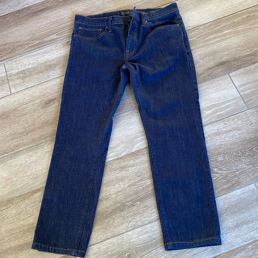 Men’s 32 x 26 Destination J Crew Jeans Professionally Hemmed Dark Style 484 Slim